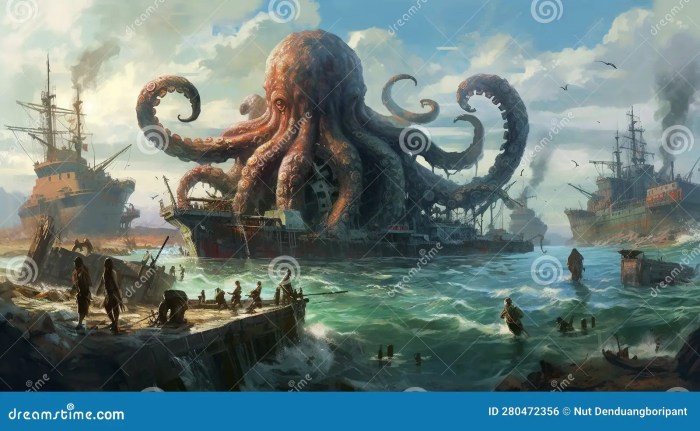 Generative AI, Kraken S Legacy Unveiled Stock Illustration ... Sportswear's Global Footprint: Beyond the Field, Into Daily Life